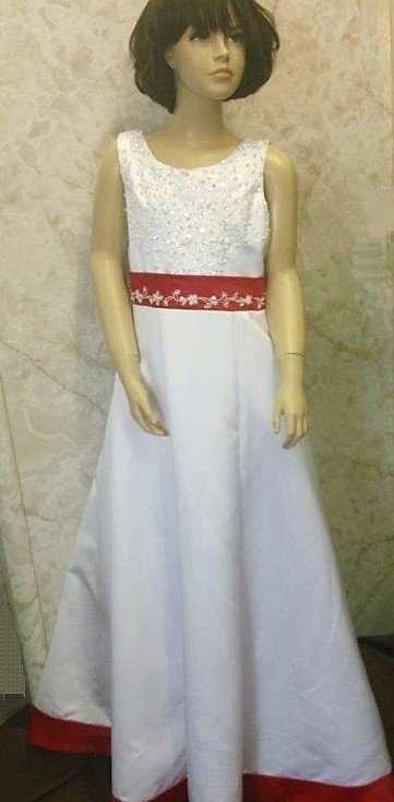 red white favorite flowergirl dress